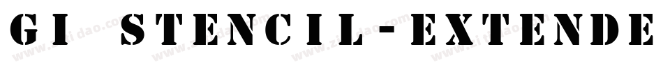 GI Stencil-Extended Normal字体转换